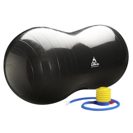 Black Mountain Products Black Mountain Products Peanut Ball Black 1000 lbs Peanut Stability Ball with Pump; Black Peanut Ball Black